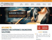 Tablet Screenshot of emiratesmechatronics.com